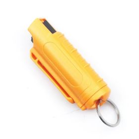 Personalized Mini Self Defense Keychains Suitcase Set Custom Combo Available (Style: Pepper Spray, Color: Yellow)