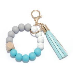 Personalized Mini Self Defense Keychains Suitcase Set Custom Combo Available (Style: Bead Bracelet, Color: Cyan)