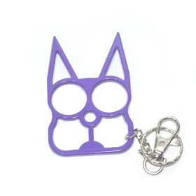 Personalized Mini Self Defense Keychains Suitcase Set Custom Combo Available (Style: Double Finger Snap, Color: Purple)