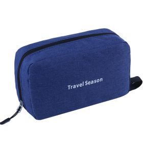 Wash bag men's business dry and wet separation bag travel wash storage bag travel wash care suit storage bag (Color: Navy Blue)