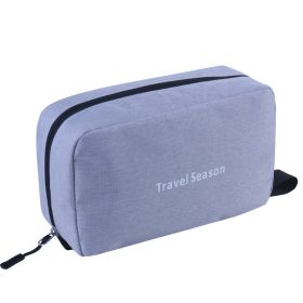 Wash bag men's business dry and wet separation bag travel wash storage bag travel wash care suit storage bag (Color: Gray)